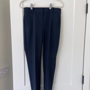 J. Crew Slim Cropped Ruby pant in stretch twill navy blue, 2